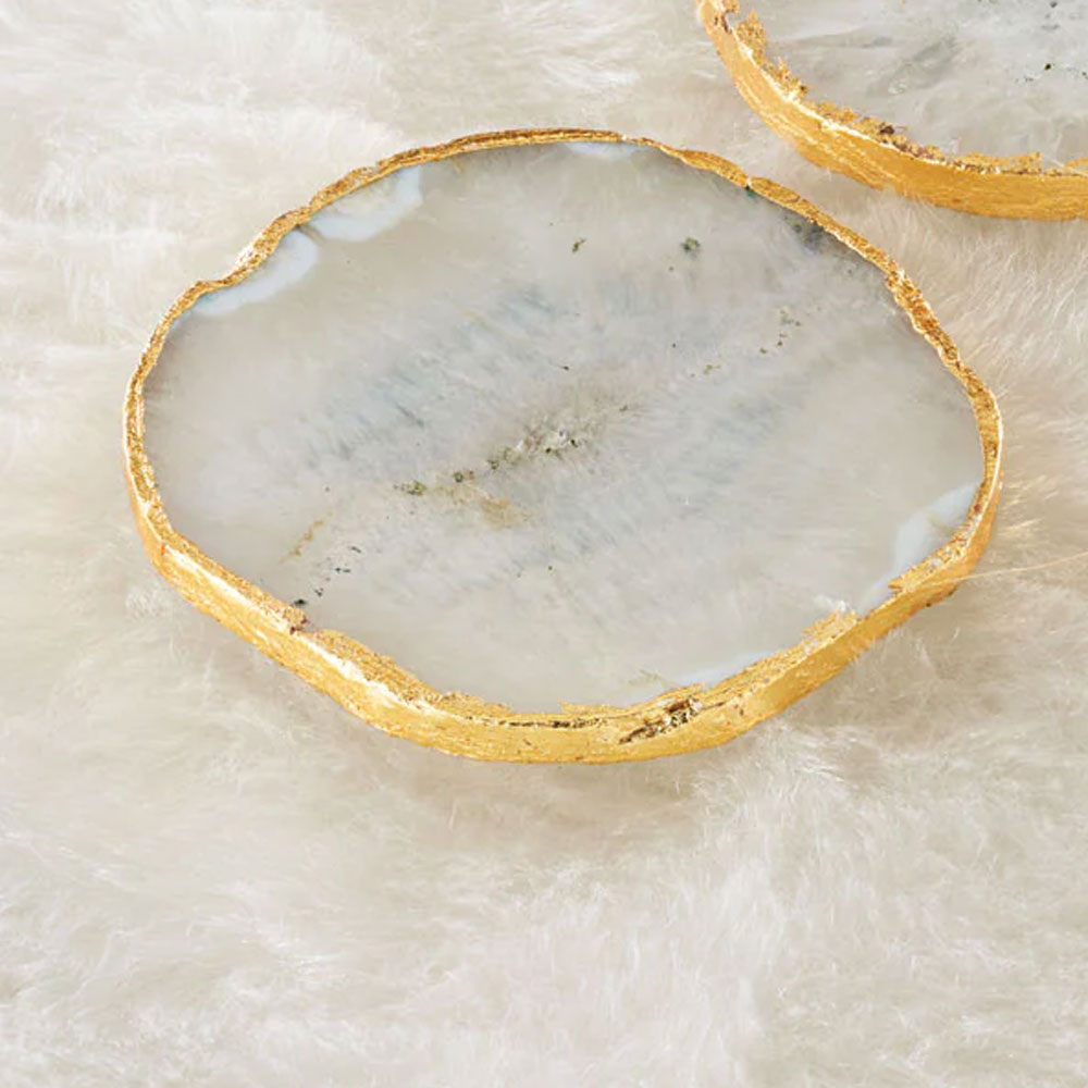 White Agate Coaster