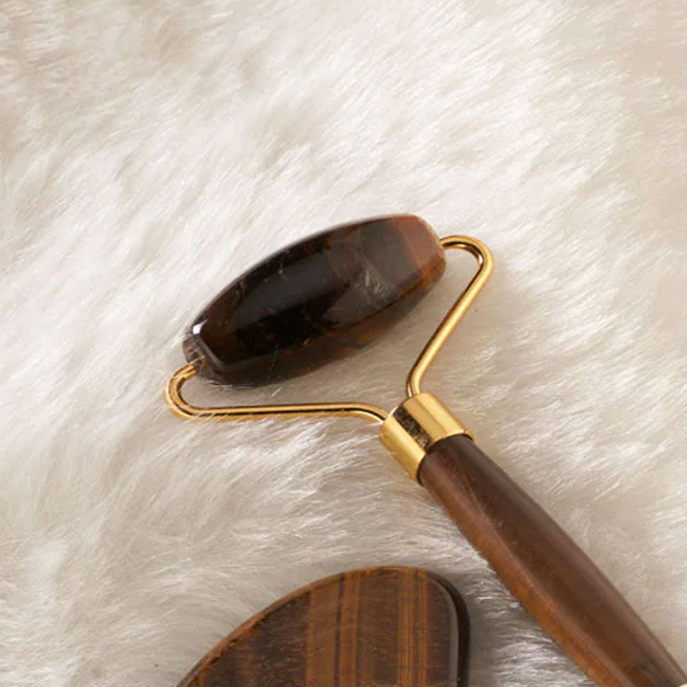 Tiger Eye Guasha & Face Massage Roller