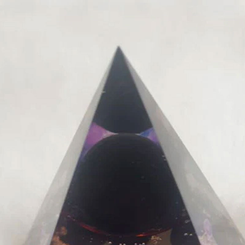 Black Agate Nubian Pyramid